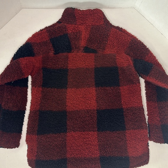 Elodie | Red & Black Pull Over Sweater 1/4 Zip | Size XS - Picture 5 of 12